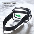 thumbnail image 3 of Prince Pickleball Court Crossbody Waist Pack – Clear Black Belt Bag with Pickleball Storage, 3 of 9