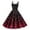 Watermelon Red, variant on Valentines Dresses for Women Heart Printed Mini Dress Fit and Flare Sleeveless Wedding Guest Dresses Wine S
