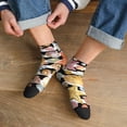 thumbnail image 3 of Fuzoiu Sea Shell Print Adult Socks, Crew Moisture-wicking Socks, Unisex Cushion Crew Socks,Casual Sports Ankle Socks, 3 of 7