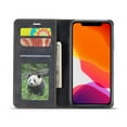 thumbnail image 4 of Mantto Case for iPhone 11, Premium Leather RFID Blocking Credit Card Slots Wallet Retro Folio Case Magnetic Clasp Flip Kickstand Shockproof Full Protection Phone Cover, Black, 4 of 8