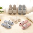 thumbnail image 6 of Slippers for Women,Men's And Summer Thick Soled Indoor Non Leisure Bathroom Soft Soled Slippers,Womens Slippers,Beige,7, 6 of 9