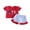 Red, variant on BemeyourBBs Kids Toddler Baby Girl 4th of July Outfit Patriot Independence Day Outfits Little Baby Girl Summer Clothes Ice Cream Embroidery Puff Short Sleeve T Shirt Tops and Plaid Shorts Set