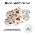 thumbnail image 6 of Goofa Autumn Maple Leaf with Hedgehog Print Womens Mens Cotton Lightweight House Slippers , Washable Home Slippers,Indoor Comfy Bedroom Cozy Slippers-35/36, 6 of 7