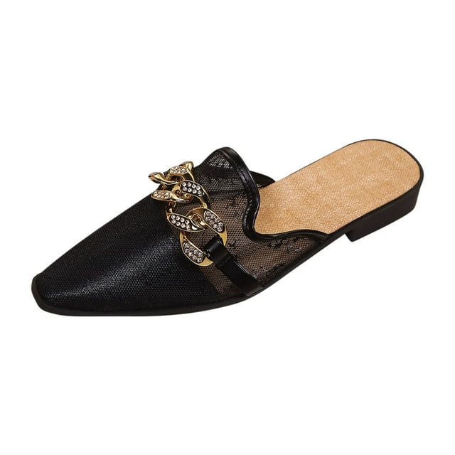 Black Women Spring Summer Casual Sandals Open Toe Round Toe Thick Bottom Wedge Heel Breathable For Walking And Leisure