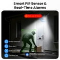 thumbnail image 5 of WANSVIEW 2K Security Camera Outdoor, IP65 Solar Camera Outdoor Wireless, Wireless Cameras for Home Security with Color Night Vision, Two-Way Audio, PIR Alert, 2.4G WiFi Only, 5 of 10