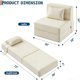 thumbnail image 2 of QinaQin Sofá cama plegable 4 en 1, futón de piso con espuma de alta densidad, ideal para sala, recámara, departamento o cuarto de visitas, 2 of 7