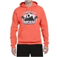 thumbnail image 2 of Wild Bobby It's About To Get Miami Soccer Skyline Sports Unisex Hoodie Sweatshirt, Sunset Coral, 3X-Large, 2 of 5