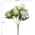 thumbnail image 2 of Jierger Clearance 1 Bunches of Artificial Roses Plastic Silk Flower Suitable for Home, Table, Fireplace, Window for Thanksgiving, Halloween, Christmas, New Year Party Decorations, 2 of 3