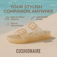 thumbnail image 3 of Sandalias ajustables impermeables de doble hebilla CUSHIONAIRE para mujer, 3 of 9