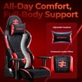thumbnail image 2 of Seenda Gaming Chair for Adults, 400 lbs with BIFMA Certified, High Back Computer Chair with Linked Armrests, Office Video Game Chair with Lumbar Support, 2 of 10