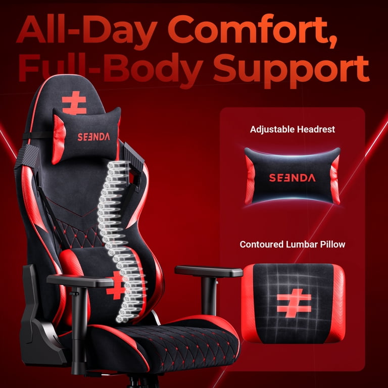 Seenda Adult High Back PC Gaming Chair with Linked Armrests and