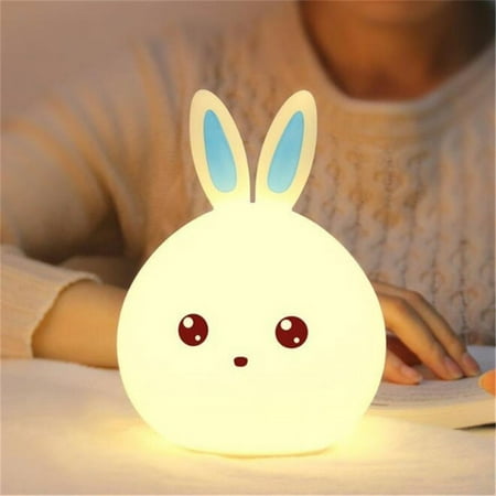 

Cute Led Cartoon Night Light Rabbit Touch Sensor Lamp 7 Colors Silicone Light for Children Kids Gift Decorative Bedside Light