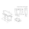 thumbnail image 6 of Bowery Hill Wood 1-Drawer Console Table with Shelf in Espresso, 6 of 13