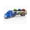 Blue, variant on Friction Powered Toy Car Carrier Truck, 23 Inch Transport Trailer with 6 Mini Vehicles, Lights, Sounds, Opening Rear Door, Detachable Trailer