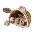 thumbnail image 2 of Casa de césped, cabaña nido de césped, cabaña de juego tejida a mano, cómoda cama con aberturas, casa de juegos, casa de césped para conejillo de, 2 of 9