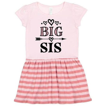 

Inktastic Big Sis Girls Cute Sister Announcement Gift Toddler Girl Dress
