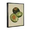 thumbnail image 3 of Stupell Industries Intricate Floral Pattern Avocado Fruit Still Life Graphic Art Jet Black Floating Framed Canvas Print Wall Art, Design by Valentina Harper, 3 of 5