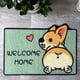 thumbnail image 1 of Alfombra de piso de seda absorbente para entrada | Respaldo antideslizante de PVC | Alfombra recortable para entrada de casa, pasillo exterior, vestíbulo | 40x25 cm | 1 pieza | Alfombra duradera y, 1 of 4