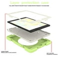 thumbnail image 5 of ELEHOLD Military Grade Shockproof Case For iPad mini 5/mini 4, Heavy Duty Protection Ring Stand Cover, Adjustable Angel, Detachable Shoulder Strap,  Matcha Green, 5 of 10