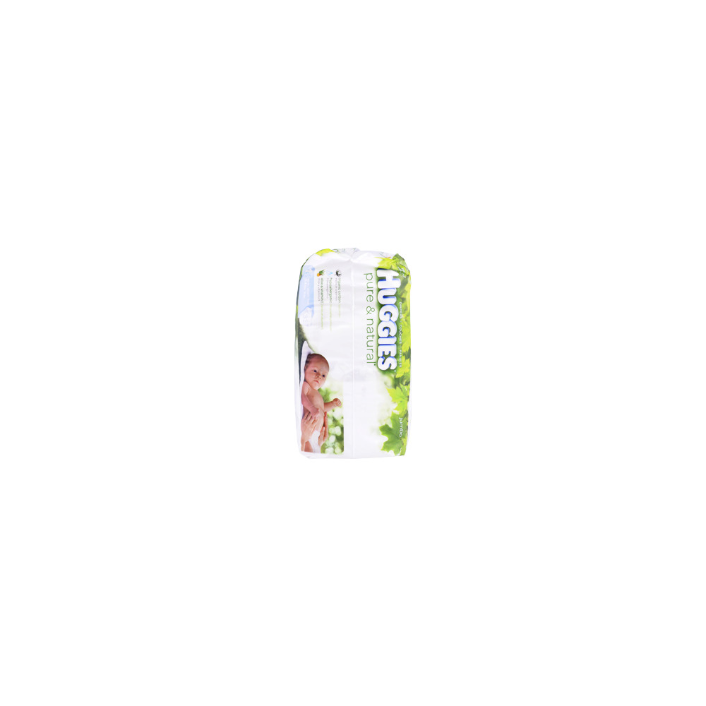 HUGGIES Pure & Natural Diapers, Sizes Newborn, 1, 2, 3, 4, 5