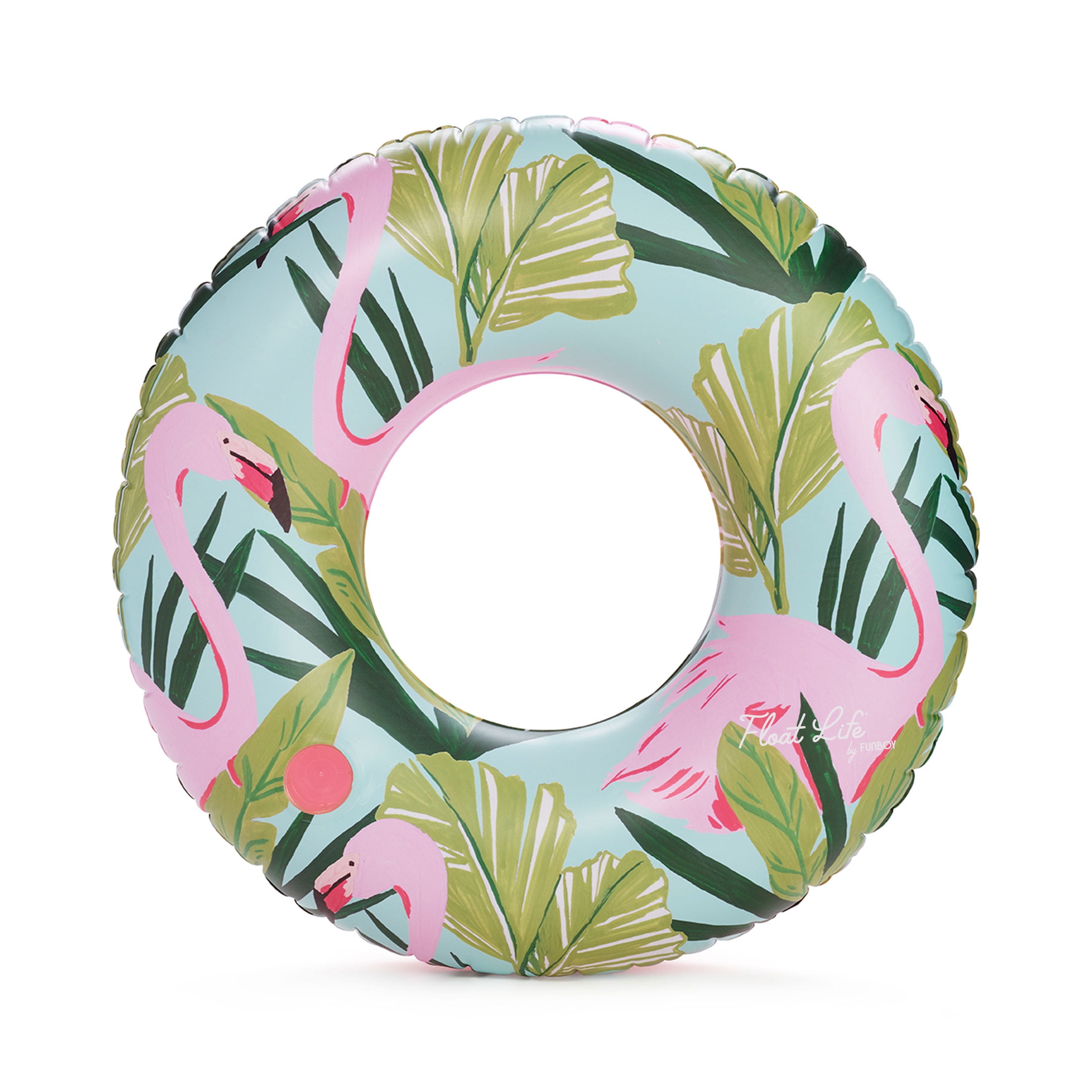 Tropical Flamingo Pool Float, Cup-Holder, 43'' Oversized, Adults & Children