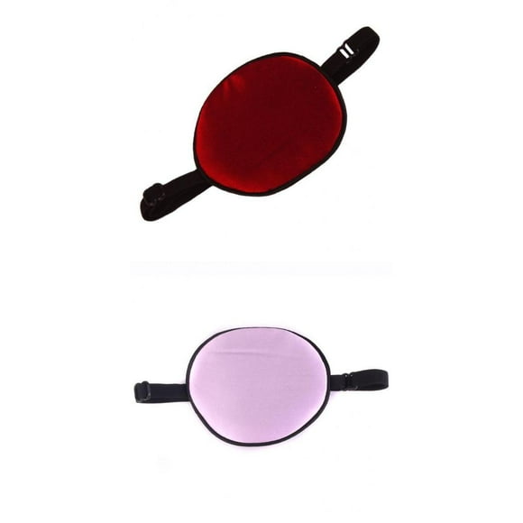 2 piezas de Parches para Ojos Disfraces para de Color Morado Vino jinwen Parche en el ojo para niños