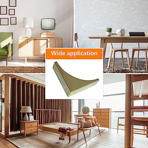 4Pcs Antique Zinc Alloy Box Corner Protector Decorative Furniture Corner Edge Safety Bumpers Cabinets Fireplace Furniture Bumpers (Bronze)