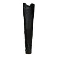 thumbnail image 2 of FRANCO SARTO Womens Black Over The Knee Cushioned Studded Haleen Block Heel Zip-Up Leather Boots 8.5 M, 2 of 4