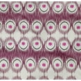 thumbnail image 4 of oneOone Organic Cotton Poplin Twill Fabric Peacock Feather Ikat Print Fabric By The Yard 42 Inch Wide, 4 of 4