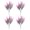 Pink, variant on OIUR 4Pcs Artificial Lavender 5 Fork UV Resistant Fake Plastic Flower Home Wedding Party Table Centerpiece Indoor Outdoor Faux Bloom Decoration