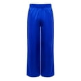 thumbnail image 4 of Sholeno Boys Girls Praise Dance Palazzo Pants Church Worship Satin Wide Leg Trousers Liturgical Bottoms Royal Blue 12, 4 of 6