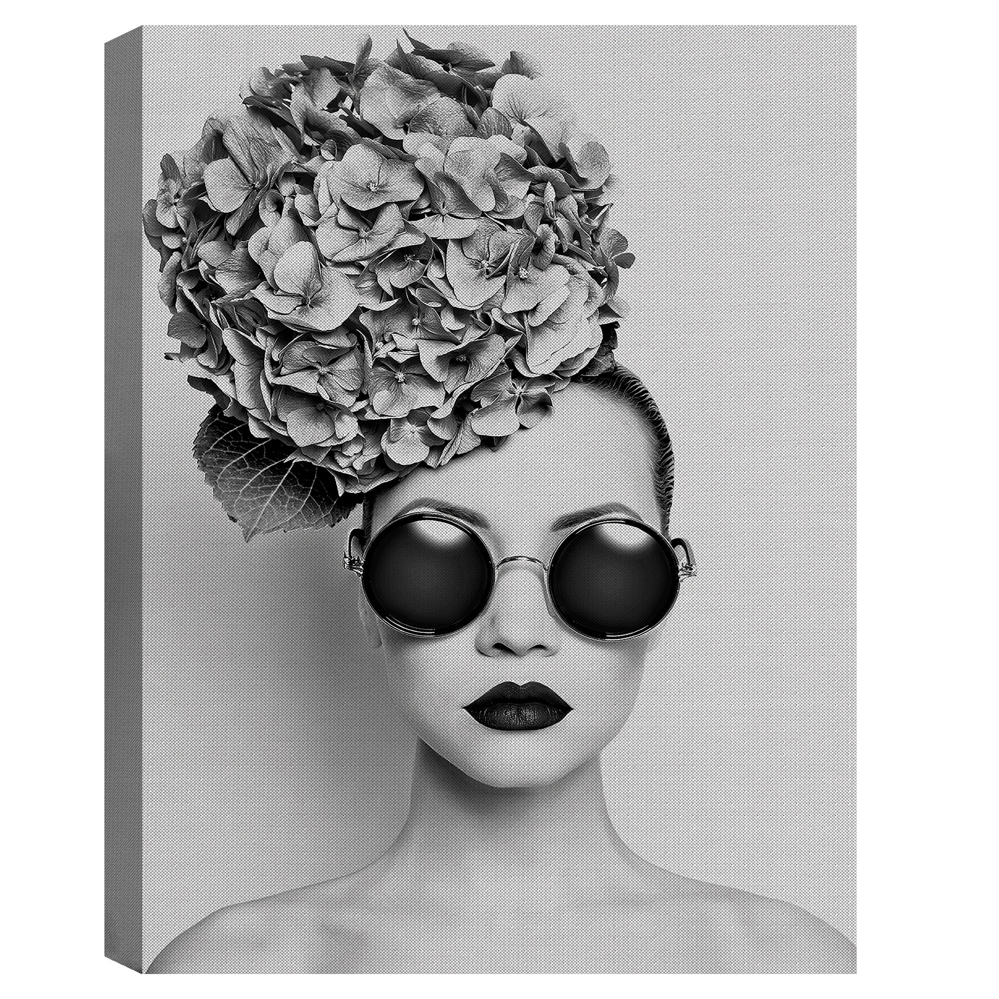 Masterpiece Art Gallery Petunia In Sunglasses Portrait by Incada Canvas Art Print 30" x 40"