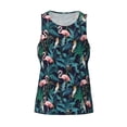 thumbnail image 4 of Fotbe Flamingos And Birds Pattern Men's Quick Dry Workout Tank Top Gym Muscle Tee Fitness Bodybuilding Sleeveless T Shirt Breathable Workout Shirt-, 4 of 9