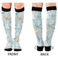 thumbnail image 4 of FORMRS Womens Knee High Socks Casual Long Thick Travel Daily Wear, 1 Pair, Floral Easter, 4 of 6