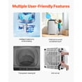 thumbnail image 6 of KFFKFF Portable Washing Machine, Compact Washer 1.3 cu.ft with LED Display, Stainless Steel Drum, 8 Wash Programs & 6 Adjustable Water Levels, Ideal for Apartments, RVs, and Dorms, 6 of 9