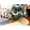 thumbnail image 2 of 60-Inch Christmas Tree Skirt - Rustic Burlap Xmas Tree Decoration, Jute Christmas Tree Decor, Brown, 2 of 8