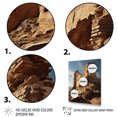 thumbnail image 3 of Designart "Spires in the Desert III" Landscape & Nature Floater Framed Wall Art Living Room, 3 of 7
