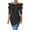 Black, variant on Fjofpr off Shoulder Blouses for Women Fashion Women's Casual Comfortable Long Sleeve off the Shoulder Button Blouse Top Solid Color Blouse