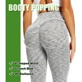 thumbnail image 3 of SEASUM Women Yoga Leggings With Pockets High Waist Butt Lift Workout Athletic Pants Light Gray L, 3 of 6