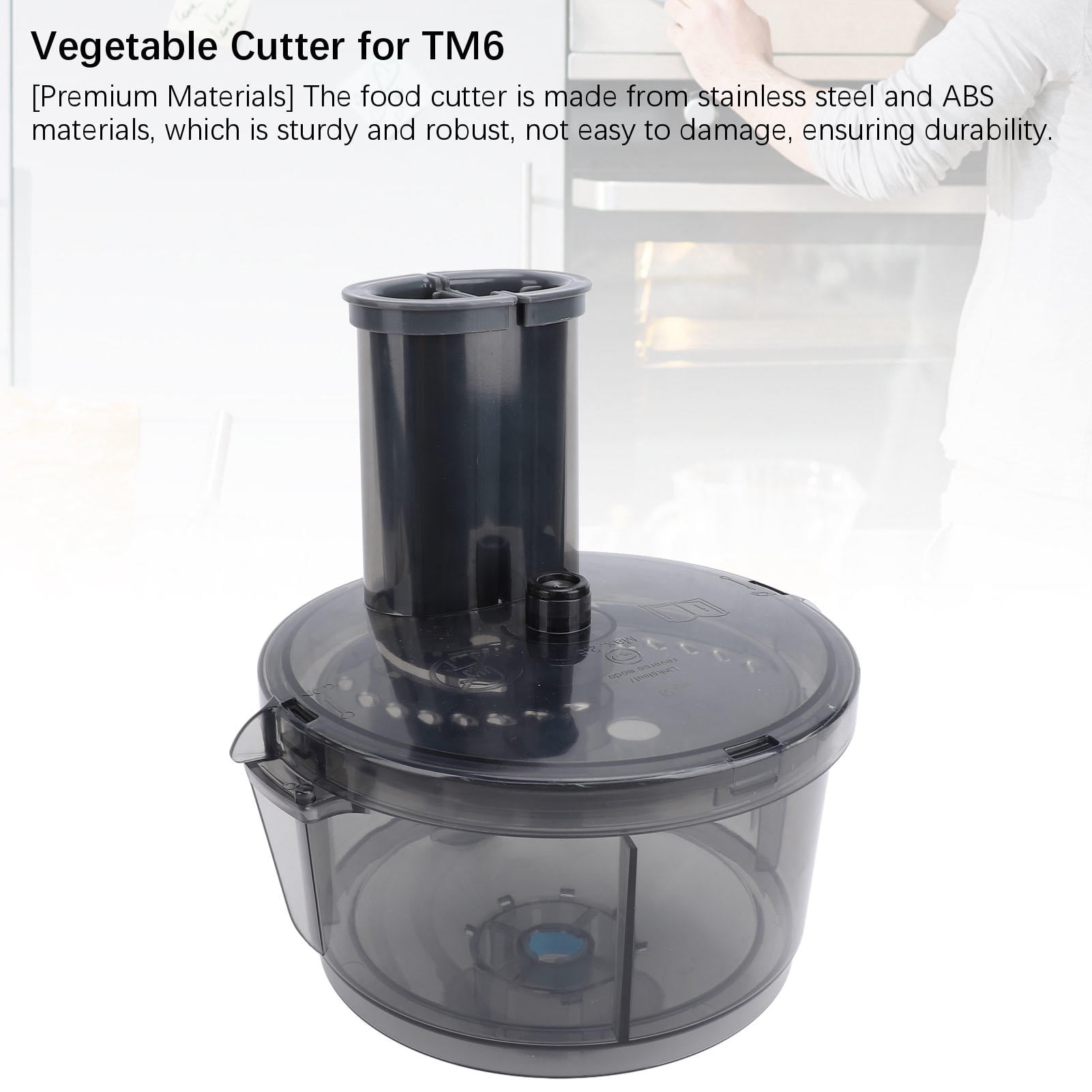 LAZIOEGR Stainless Steel Vegetable Cutter for TM5 TM6 TM31 Food Processor – Multi‑Functional, Dishwasher Safe, Durable Kitchen Accessory