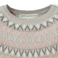 thumbnail image 2 of Hope & Henry Girls' Fair Isle Fit and Flare Sweater Dress, 2 of 3