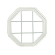 Park Ridge Vinyl Octagon Window with Insulated Glass and Grids, 22'' x 22''