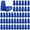 Blue, variant on BlinkLLX 20 Pcs Waterproof Wire Electrical Connectors Outdoor Splice Terminal Electrical Connectors for 22AWG-12AWG Cable Wire Landscape(0.91 x 0.47 Inch,Blue)