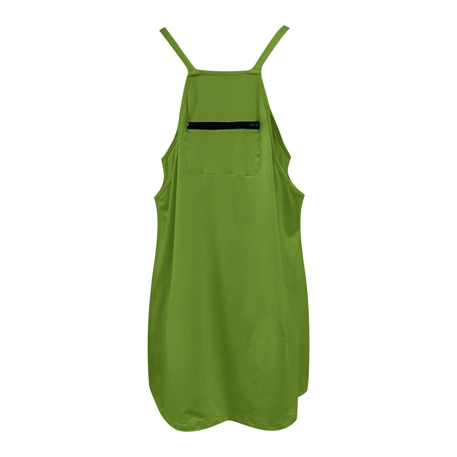 Womens Tennis Dress Workout Mini Dress with Shorts Sleeveless Spaghetti Straps Golf Athletic Dresses