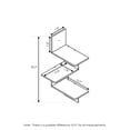 thumbnail image 3 of Furinno Rossi Modern 3-Tier Wall Floating Corner Shelf, French Oak Grey/Black, 3 of 5
