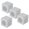 thumbnail image 3 of Aluminum  Fastener, Stable Compact 4Pcs Zinc Alloy Right Angle Aluminum  Fitting Connector  For Replacement For 2020/3030/4040 Aluminum  European Standard 30 2-Way, 3 of 8