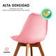 thumbnail image 3 of Set De 4 Sillas De Comedor Eames Modernas Komfort Color Rosa, 3 of 5