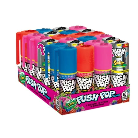 Push Pop, Assorted Flavor Lollipops, 12 Oz, 24 Ct