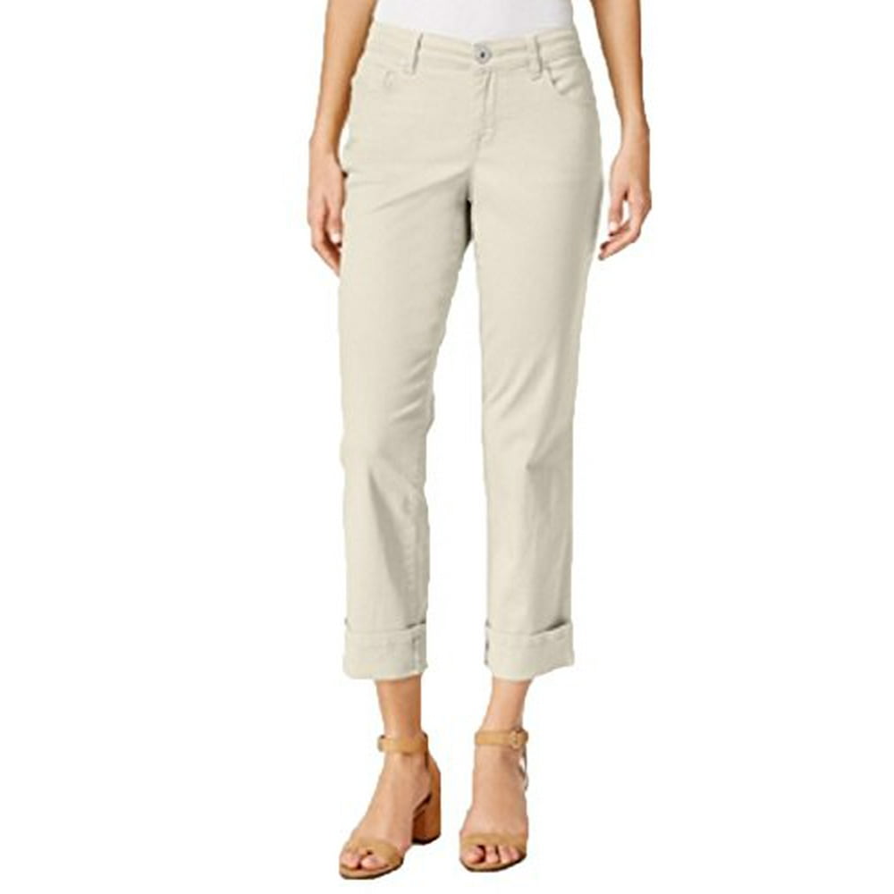 Style & Co. - Style & Co. Curvy Cuffed Capri Jeans (Gray, 4) - Walmart ...