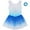Blue, variant on Esaierr Kids Girls Sleeveless Gymnastics Leotards 3-12 Years Girls Fashionable Mesh Dance Dresses Dancewear Costumes with Hairband for Toddlers